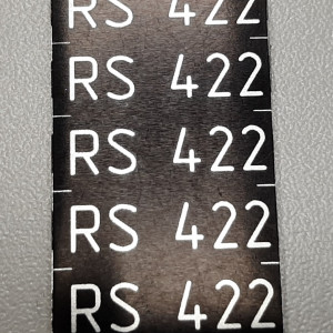 Шильды, производственная маркировка — Табличка для маркировки разъема RS — фото