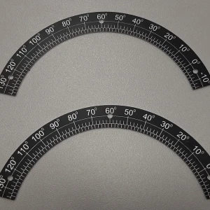 Шкалы из алюминия — Полукруглая шкала с ферезеровкой — фото